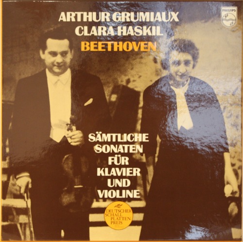 그뤼미오(Arthur Grumiaux), 하스킬(Clara Haskil) - 베토벤(Beethoven) 바이올린 소나타 [4LP]