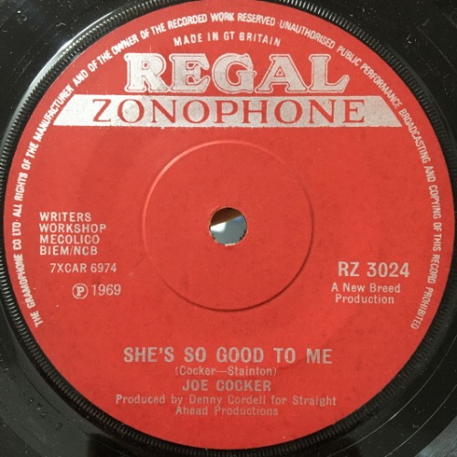Joe Cocker - Delta Lady/She&#039;s So Good To Me [7&quot; LP] 조 칵커
