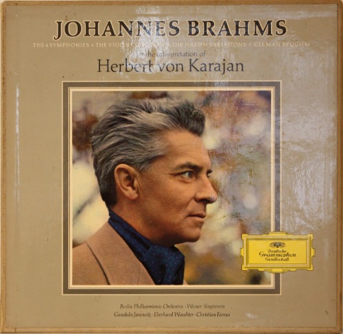 카라얀(Herbert Von Karajan) - 브람스(Brahms) 교향곡 전집 외 바이올리 협주곡, 독일레퀴엠 [7LP]