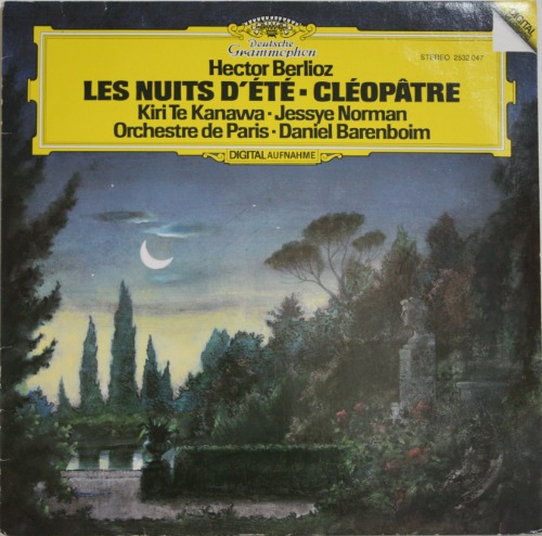 바렌보임(Daniel Barenboim) - 베를리오즈 여름밤 &amp; 클레오파트라의 죽음(Berlioz: Les Nuits D&#039;Ete Op. 7 &amp; La Mort De Cleopatre) [LP]