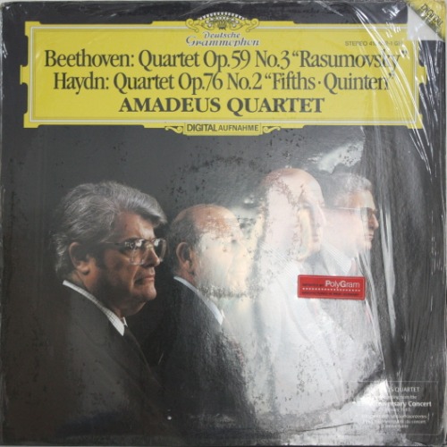 아마데우스 현악 사중주단(Amadeus Quartet) - 베토벤 현악 사중주 Op.59-3 하이든 Op.76-2 [LP]