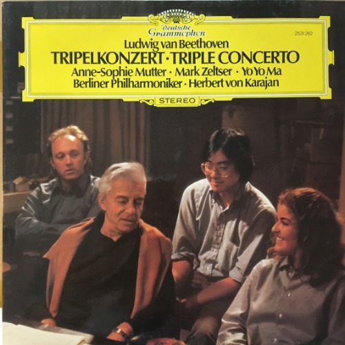카라얀(Herbert Von Karajan) - 베토벤 삼중 협주곡 &amp; 서곡 [LP]